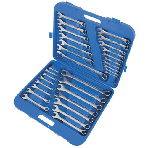 Jet 700201 - (CWS-32SM) 32 PC S.A.E./Metric Raised Panel Combination Wrench Set