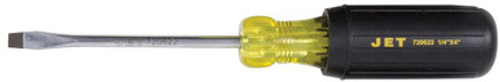 Jet 720622 - (JKSS-4R) 1/4" x 4" Slot Round Shank Cushion Grip Screwdriver