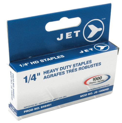 Jet 849491 - (JS-1006HD) 1/4" Staples (1000 Pcs) - Heavy Duty