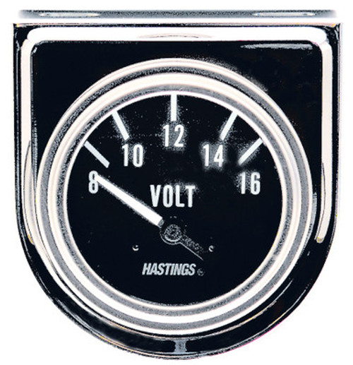 Jet HTA1403 - Heavy Duty / Marine Chrome Series Voltmeter Gauge Kit