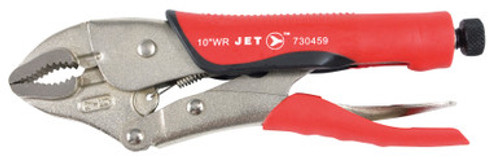 Jet 730459 - (J10WRG) 10" Curved Jaw Locking Pliers with Cutter - Cushion Grip