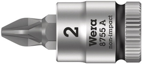 Wera 05003355001 - 8755 A Pz Zyklop Bit Socket With 1/4" Drive, Pz 3 X 28 Mm