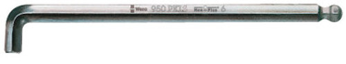 Wera 05022046001 - 950 Pkls Hex-Plus Sw 6.0 Long Arm Ballpoint Hex Key
