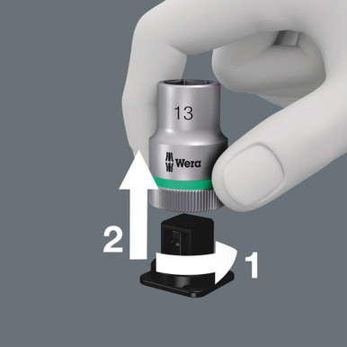 Wera 05003884001 - Belt A Imperial 1 Zyklop Bit Socket With 3/8" Drive Holding Function