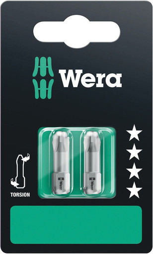Wera 05073325001 - 851/1 Tz Ph 3 X 25 Mm Sb Bits Assortment