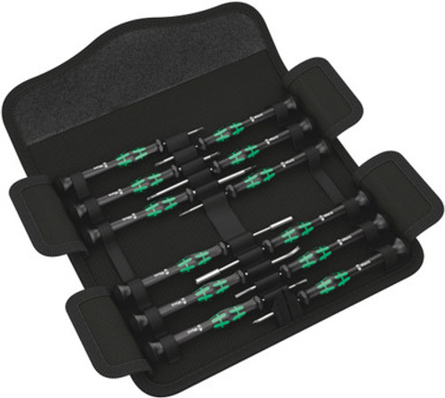 Wera 05073677001 - Kraftform Micro 12 Electronics 1 Screwdriver Set For Electronic Applications