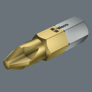 Wera 05480222001 - 855/1 Tin   Pz 2 X 25 Mm Tin-Bits For Pozidriv Screws