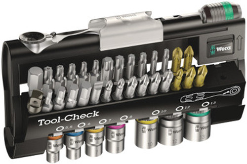 Wera 05073220001 - Tool-Check 1 Bits Assortment With Ratchet + Sockets