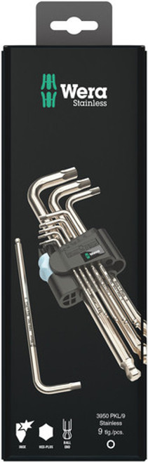 Wera 05073544001 - 3950 Pkl/9 Sb Hex Key Set