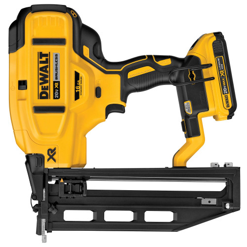 DEWALT DCN662D1 - 20V MAX XR 16 Gauge Straight Finish Nailer (2.0Ah) W/ 1 Battery And Bag