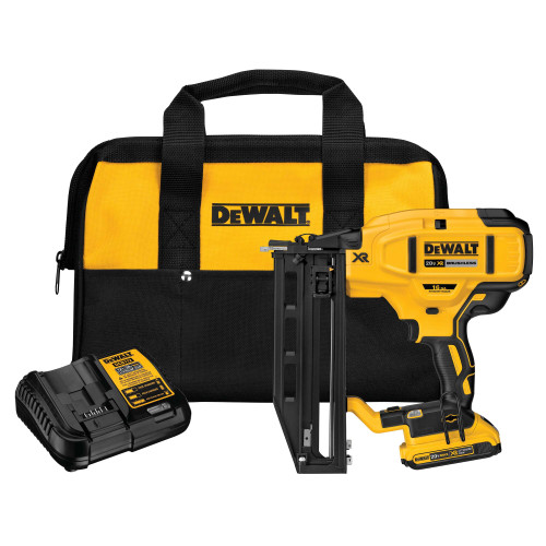 DEWALT DCN662D1 - 20V MAX XR 16 Gauge Straight Finish Nailer (2.0Ah) W/ 1 Battery And Bag