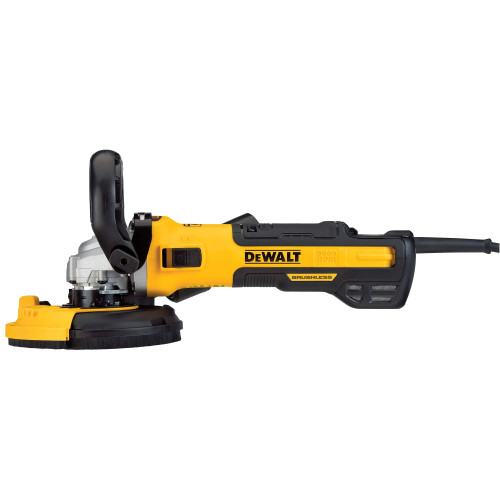 DEWALT DWE46253 - 5" Brushless Surfacing Shroud Kit (Kit Includes Grinder, Diamond Wheel, Bail Handle & Shroud)