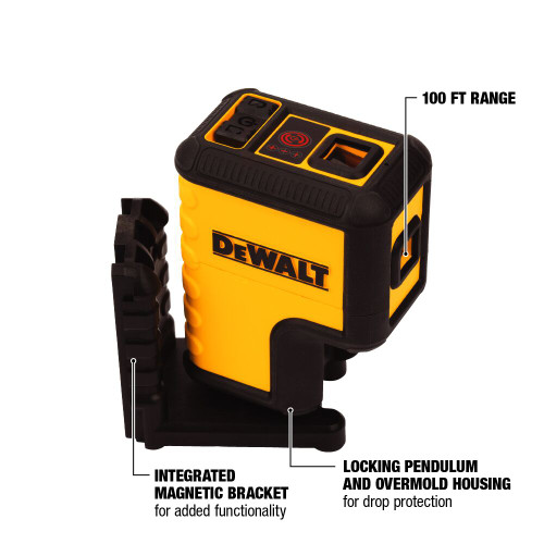 DEWALT DW08302 - Ng Red 3 Spot Laser