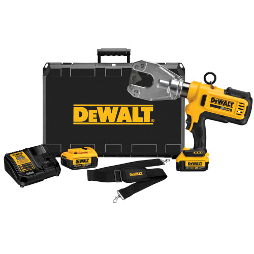 DEWALT DCE350M2 - 20V MAX Dieless Electrical Crimping Tool (4.0Ah) W/ 2 Batteries And Kit Box