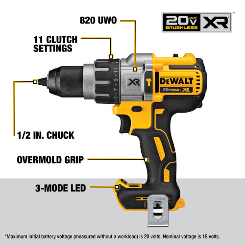 DEWALT DCD996B - 20V MAX XR Premium Hammerdrill - Tool Only