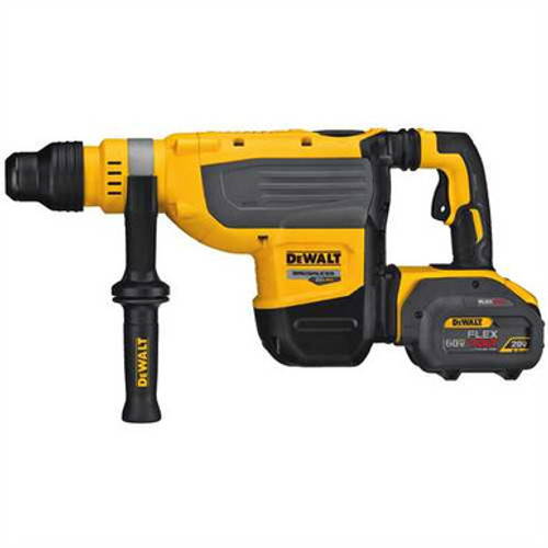 DEWALT DCH733X2 - 60V MAX FLEXVOLT 1-7/8" SDS MAX ROTARY HAMMER W/ 2 BATTERIES (9AH), CHARGER AND KIT BOX