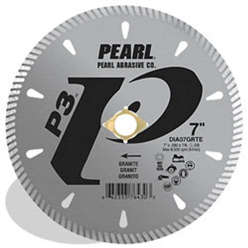 Pearl DIA04GRTE - 4 X .090 X 7/8, 20MM, 5/8 P3 Tile & Stone Blade, 8MM Rim