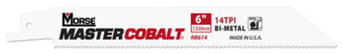 MK Morse RB914T50 - Recip Saw Blade (BiMetal) "Master Cobalt Metal" 9" x 0.035" 14TPI 50/Pack