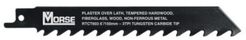 MK Morse RTCT1206T25 - Recip Saw Blade Carbide Tipped 12" X 3/4" 6TPI 25/Pack