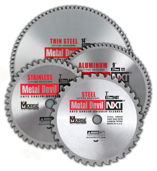 MK Morse CSM754NAC - Metal Cutting Circular Saw Blade 7" 54T, Aluminum, 20mm Arbor