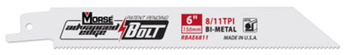 MK Morse RBAE121115T50 - Recip Saw Blade (BiMetal) "Advanced Edge Bolt" 12" x 0.035" 11/15TPI 50/Pack