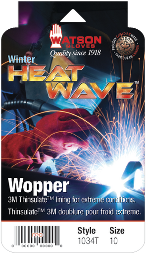Watson Heat Wave 1034T - Wopper Thinsulate Lined - Size 10