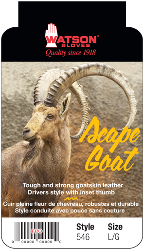 Watson Scape Goat 546 - Unlined Goatskin Driver - Double eXtra Large (2XL)