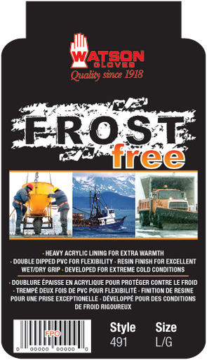 Watson 491 - Frost Free Gauntlet Fleece Lined - Small