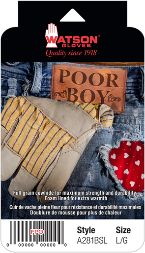 Watson A281BSL - Poor Boy Combo Fleece Lined - Large