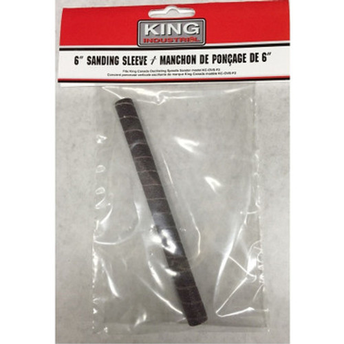 King Canada SL-612-120 - 6" X 1/2" X 120 Grit Abrasive Sleeve - Pkg 1