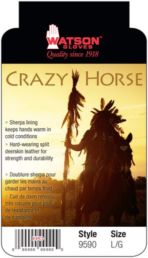 Watson 9590 - Crazy Horse Deersplit Gauntlet - Large