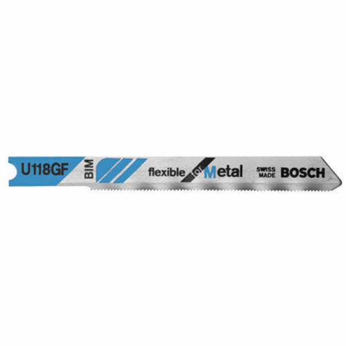 Bosch U118GF - Jig Saw Blade, U-Shank, 5 pc. 2-3/4 In. 36 TPI Flexible for Metal