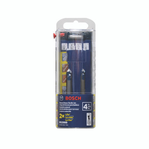 Bosch NS2000 - Natural Stone and Tile Bit, Set Pkg/4