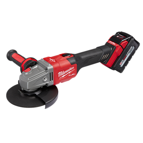 Milwaukee 2981-22 - M18 FUEL™ 4-1/2” - 6” Braking Grinder Kit, Slide Switch, Lock-On