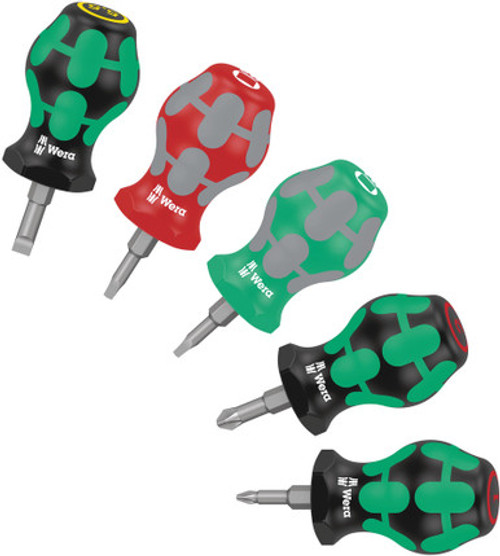 Wera 05008872001 - Stubby Set 3 screwdriver set, 5 pieces