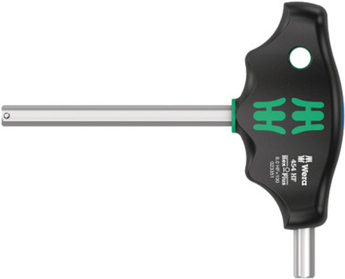 Wera 05023338001 - 454 HF T-handle hexagon screwdriver Hex-Plus with holding function, 4 x 100 mm