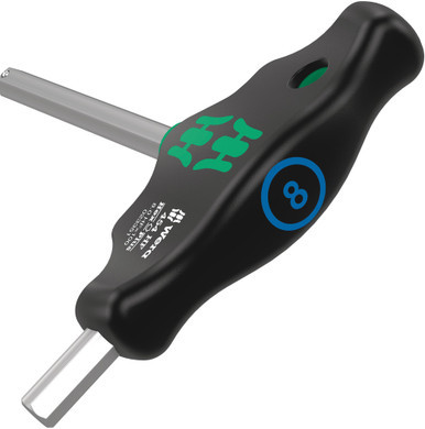 Wera 05023338001 - 454 HF T-handle hexagon screwdriver Hex-Plus with holding function, 4 x 100 mm