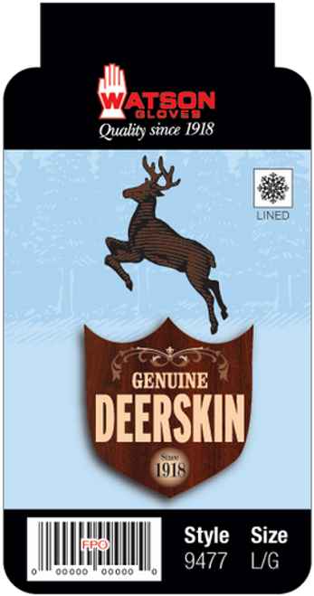 Watson 9477 - Wild Deerskin Fleece Lined - eXtra Large