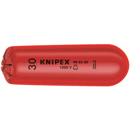 *DISCONTINUED NO LONGER AVAILABLE* Knipex 986520 - 4'' Self-Clamping Plastic Slip-On Caps-1,000V Insulated