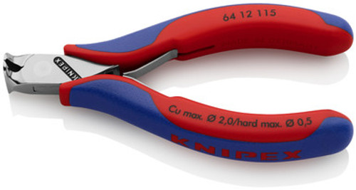 Knipex 6412115 - 4.5'' Electronics End Cutters-Comfort Grip