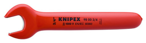 Knipex 98003/4" - 7 1/2'' Open End Wrench-1,000V Insulated 3/4"