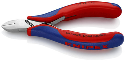 Knipex 7712115 - 4.5'' Electronics Diagonal Cutters-Comfort Grip Knipex 7712115 - 4.5'' Electronics Diagonal Cutters-Comfort Grip