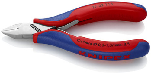Knipex 7732115 - 4.5'' Electronics Diagonal Cutters-Comfort Grip Knipex 7732115 - 4.5'' Electronics Diagonal Cutters-Comfort Grip