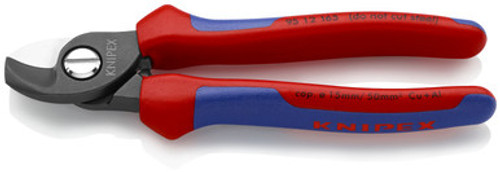 Knipex 9512165SBA - 6 1/2'' Cable Shears-Comfort Grip alt=