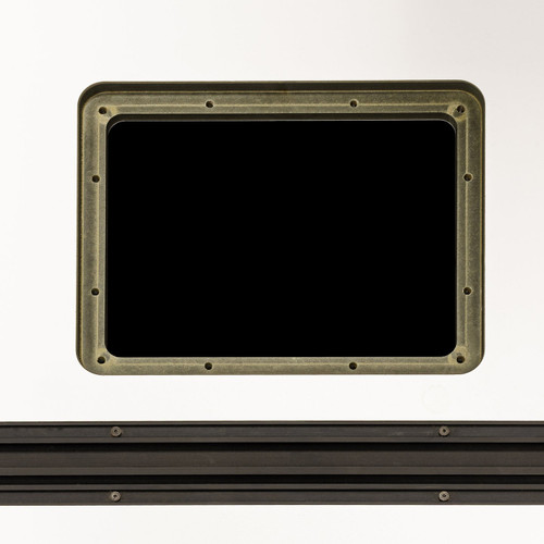 Example of routed 9-1/4 x 11-3/4 insert cutout in a router table top with miter track