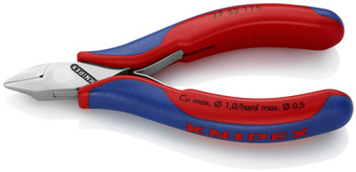 Knipex 7752115 - 4.5'' Electronics Diagonal Cutters-Comfort Grip Knipex 7752115 - 4.5'' Electronics Diagonal Cutters-Comfort Grip