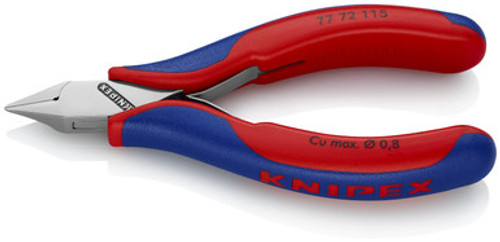 Knipex 7772115 - 4.5'' Electronics Diagonal Cutters-Comfort Grip Knipex 7772115 - 4.5'' Electronics Diagonal Cutters-Comfort Grip