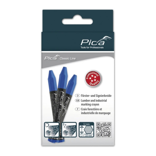 Pica 590/41 - Lumber crayon PRO, 12x120mm, blue