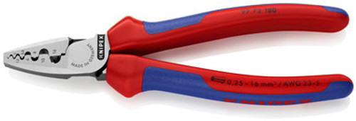 Knipex 9772180 - 7 1/4'' Crimping Pliers For Cable Links-Comfort Grip
