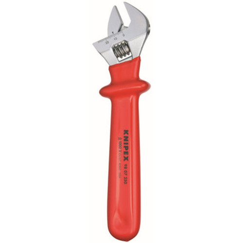Knipex 9807250 - 10'' Adjustable Wrench-1,000V Insulated